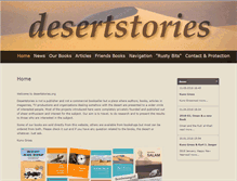 Tablet Screenshot of desertstories.org